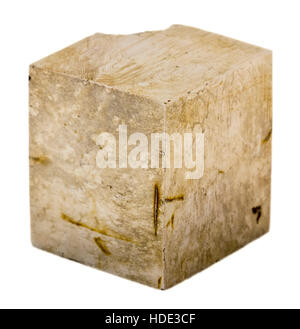 Iron pyrite cube Stock Photo