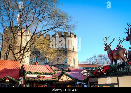 The Christmas market in Cologne is the biggest in Germany and attracts millions of visitors Stock Photo