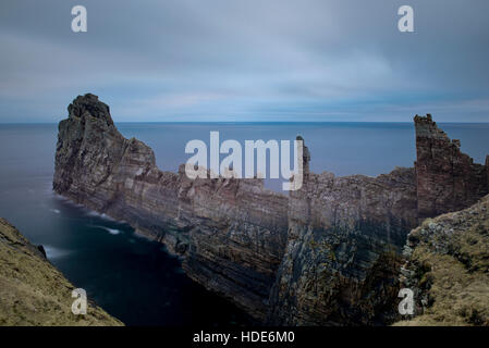 Spectacular coast of remote Tory island in Ireland. Tormore ridge. Stock Photo