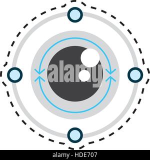 vr eye tracking innovation technologies vector illustration eps 10 Stock Vector