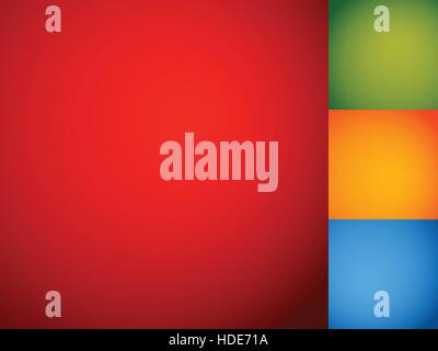 Set of smooth colorful backdrops / backgrounds with mixed gradients (No gradient meshes) Stock Vector