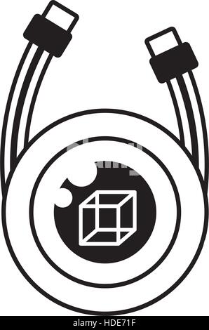 vr eye camera panorama outline vector illustration eps 10 Stock Vector
