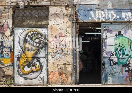 Urban Art in Florentin, Tel Aviv, Israel Stock Photo