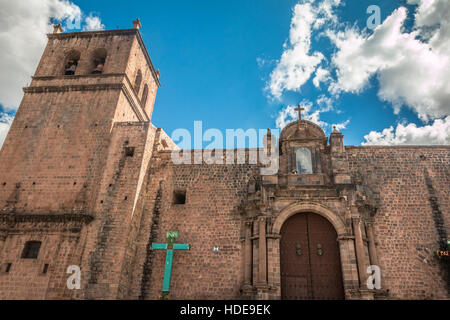 San Francisco Church in Cusco Peru Stock Photo