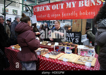 Cake stall at St.Georges Market in Belfast Stock Photo