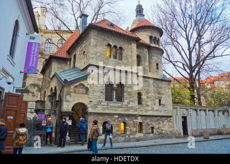 Obradni sin, ceremonial hall, from 1906, outside old jewish cemetery, Josefov, jewish quarter, old town, Prague, Czech Republic Stock Photo