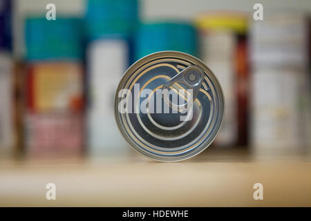 A ring pull tin can Stock Photo