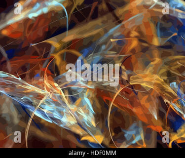 image of one Digital Fractal on Black Color Stock Photo - Alamy