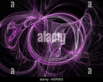 image of one Digital Fractal on Black Color Stock Photo - Alamy