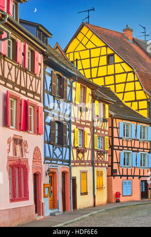 Colorful houses in Petite Venise (Little Venice) district, Colmar, France Stock Photo