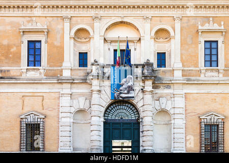 ROME, ITALY - NOVEMBER 1, 2016: facade of Villa Giulia, houses the Museo Nazionale Etrusco (National Etruscan Museum), big collection of Etruscan art Stock Photo