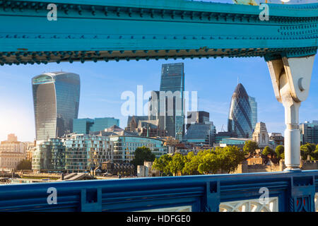 City of London one of the leading centers of global finance Stock Photo