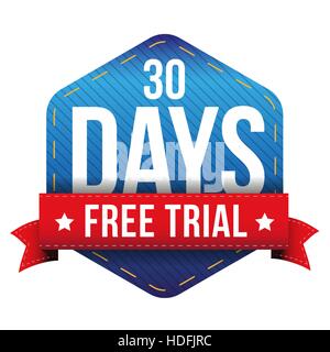 Thirty days free trial vector Stock Vector