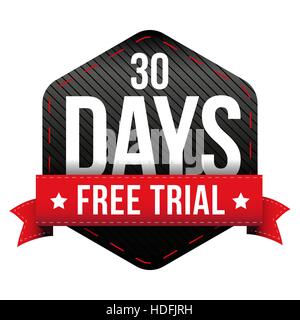 Thirty days free trial vector Stock Vector