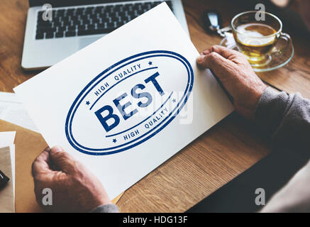 Best Choice Award Finest Winning Fulfillment Concept Stock Photo