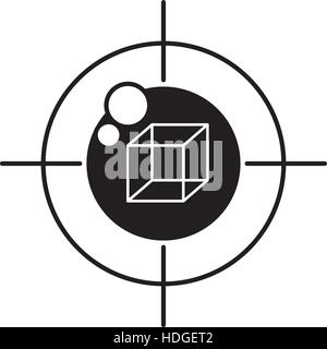 vr eye tracking innovation technologies outline vector illustration eps 10 Stock Vector