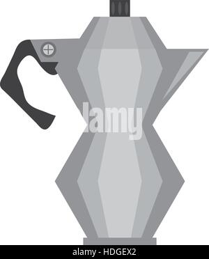 steel kettle coffee tea cookware vector illustration eps 10 Stock Vector