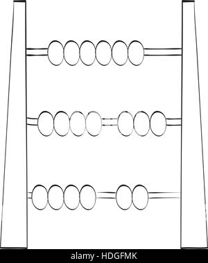 abacus kids toy Stock Vector