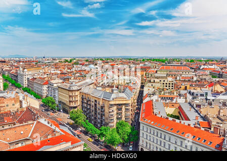 Center of Budapest, View from the St.Stephen Basilica Stock Photo