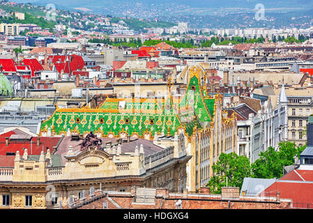Center of Budapest, View from the St.Stephen Basilica Stock Photo
