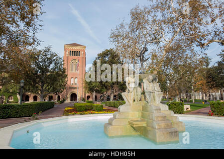 Los Angeles, DEC 9: Campus of the University of Southern California on DEC 9, 2016 at Los Angeles Stock Photo