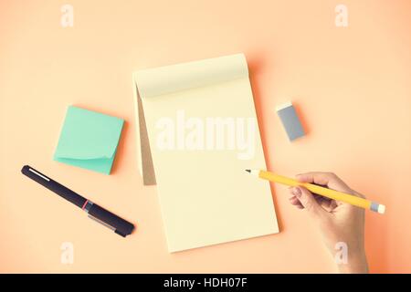 Blank Mockup Empty Page Diary Concept Stock Photo