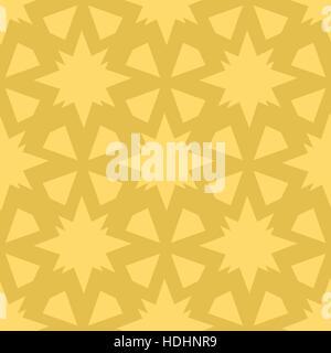 Pattern seamless abstract geometric bright. Star Cross. Gamma yellow. Illustration vector. Use for the site, printing, paper, cloth decoration design  Stock Vector