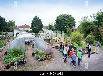 The Golden Hill Community Garden in Bristol, UK Stock Photo