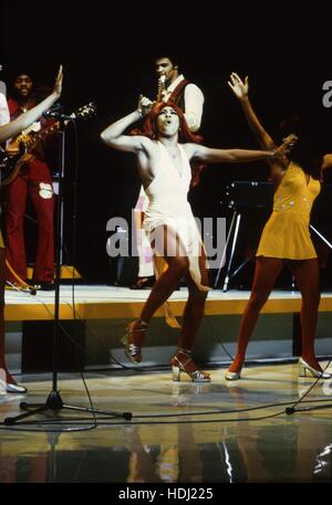 Tina Turner on-stage. -  01/11/1972  -  France / Ile-de-France (region) / Paris  -  Concert Tina Turner, ORTF, Paris,1972   -  Philippe Gras / Le Pictorium Stock Photo