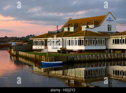 The Riverside seafood restaurant, West Bay, Bridport, Dorset, England UK Stock Photo