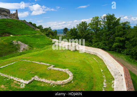 Historic and Medieval Fortress of Rasnov Stock Photo