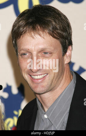 Skater boarder Tony Hawk arrives at the Spike TV Video Game Awards on December 14, 2004 in Santa Monica. Photo credit: Francis Specker Stock Photo