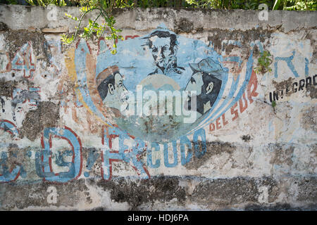 Cuban revolutionary graffiti Stock Photo