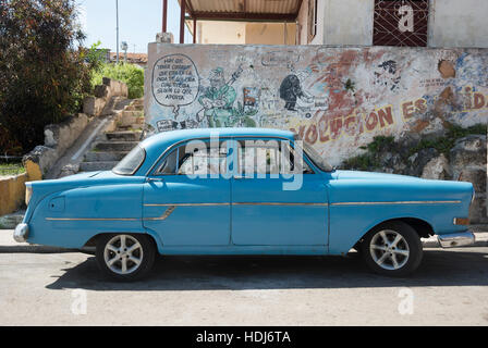 Cuban revolutionary graffiti Stock Photo