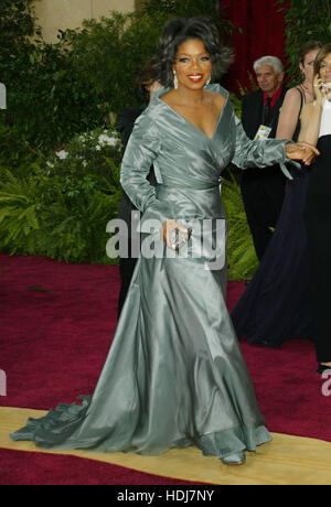 Oprah Winfrey at the Academy Awards  in Hollywood,  California on February 29, 2004.  Photo credit: Francis Specker Stock Photo