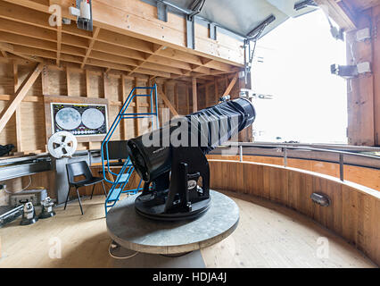 Telescope at Kielder Observatory, Northumberland, England, UK Stock Photo