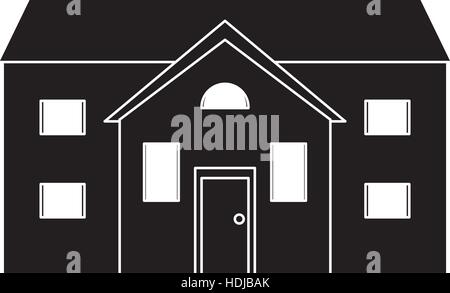 cartoon family house exterior concept Stock Vector