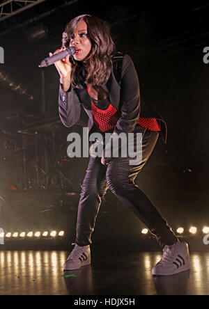 All Saints performing on their 'Red Flag Tour' at Liverpool O2 Academy  Featuring: Shaznay Lewis, All Saints Where: Liverpool, United Kingdom When: 11 Oct 2016 Stock Photo