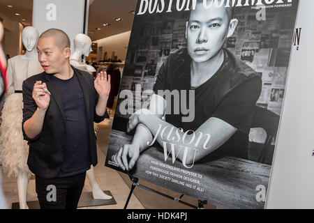 Boston Common Magazine celebrates Jason Wu with Saks Fifth Avenue at Saks Fifth Avenue, Boston.  Featuring: Jason Wu Where: Boston, Massachusetts, United States When: 14 Oct 2016 Stock Photo