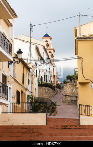 Polop, Alicante Province, Spain view of main square Stock Photo