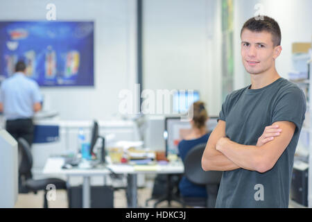 young man in the office Stock Photo