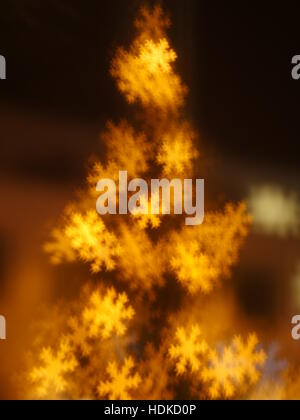 christmas snowflake bokeh background Stock Photo