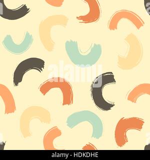 Seamless brush strokes pattern Stock Vector