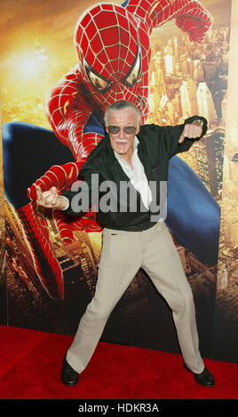 Creator of Spiderman, Stan Lee, at the premiere of the film, 'Spider-man 2' at the Mann Village theatre in the Westwood section of Los Angeles on Tuesday 22 June 2004. Photo credit: Francis Specker Stock Photo