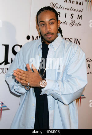 Rapper Ludacris arrives at the 9th Annual Multicultural Prism Awards in Los Angeles on December 17, 2004. Photo by Francis Specker Stock Photo