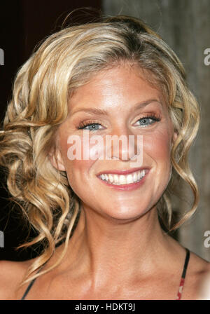 Actress Rachel Hunter at the cast party of a new reality series, 'The Real Gilligan's Island' at the Pearl night club  in Los Angeles,  November 30, 2004.. Photo credit: Francis Specker Stock Photo