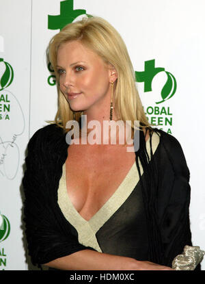 Actress Charlize Theron at  the 8th Annual Green Cross Millennium Awards dinner  in Los Angeles,  California on March 24, 2004. Photo by Francis Specker Stock Photo