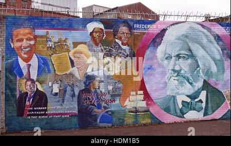 Belfast Falls Rd Rebublican Mural Stock Photo