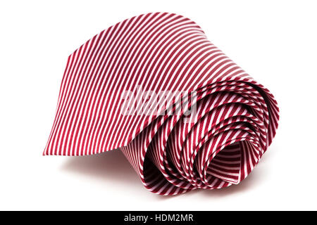 folded necktie on a white background Stock Photo