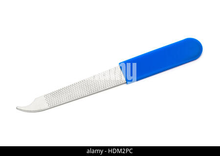 steel nailfile on a white background Stock Photo